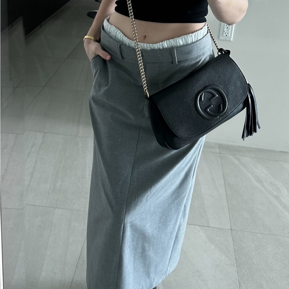 Zara Gray Maxi Skirt